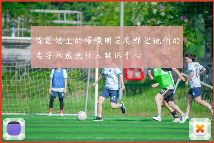 绿茵场上的璀璨明星有哪些他们的名字和成就让人铭记于心